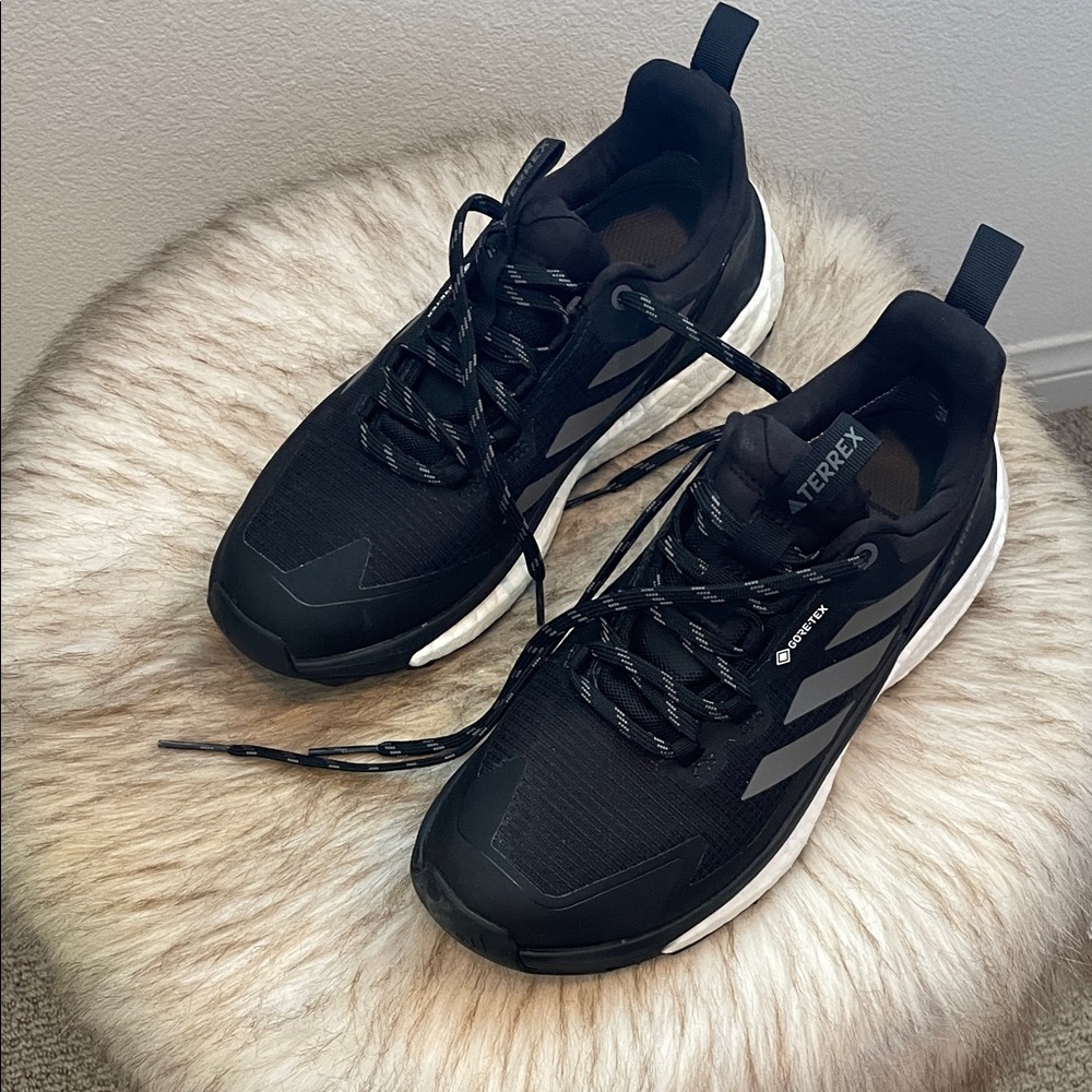 Adidas Terrex Black and White Athletic Shoes